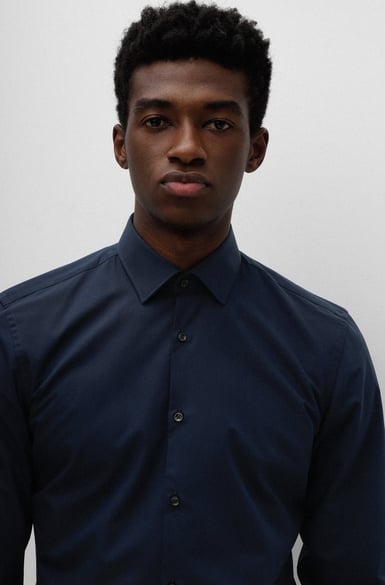 ΠΟΥΚΑΜΙΣΟ HUGO - 413 ΜΠΛΕ